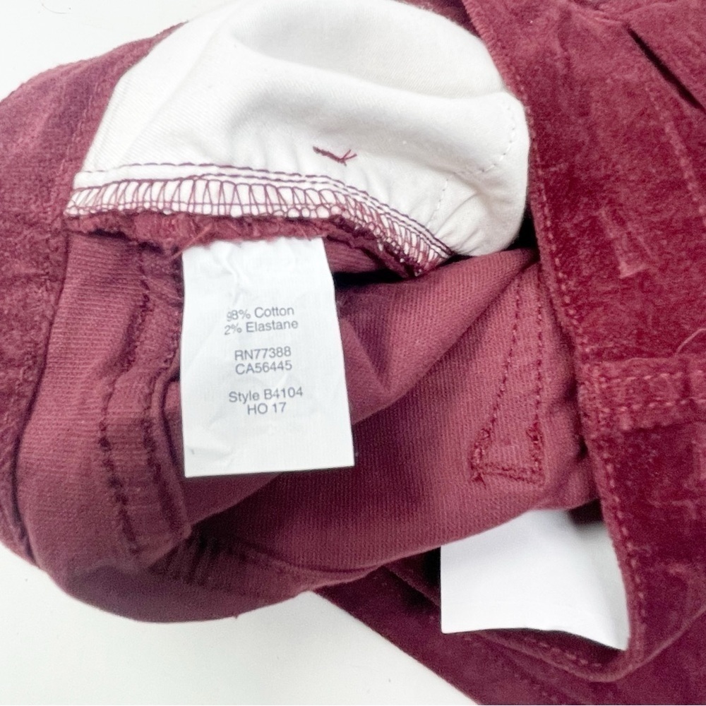 New J CREW FACTORY Women's Raspberry Velvet Midrise Skinny Jeans Raspberry Sz 24 - Picture 6 of 7
